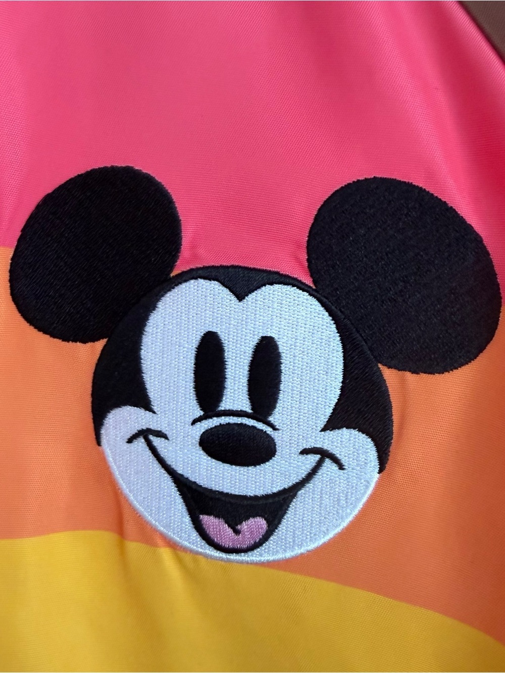 NWT Mickey Mouse 3/4 Zip Jacket Disney Pride Rainbow Windbreaker Adult XL - Picture 3 of 11